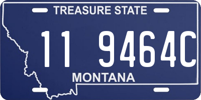 MT license plate 119464C