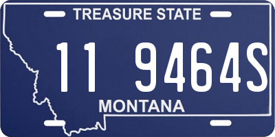 MT license plate 119464S