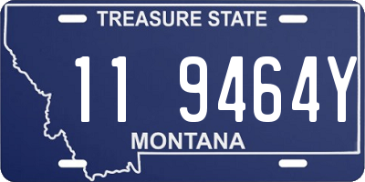 MT license plate 119464Y