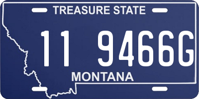 MT license plate 119466G