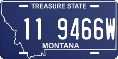 MT license plate 119466W