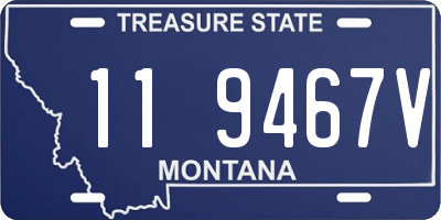 MT license plate 119467V