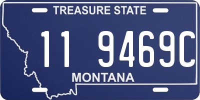 MT license plate 119469C