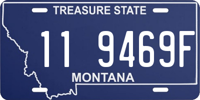 MT license plate 119469F