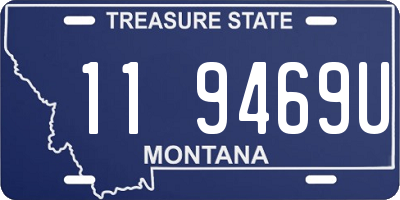MT license plate 119469U