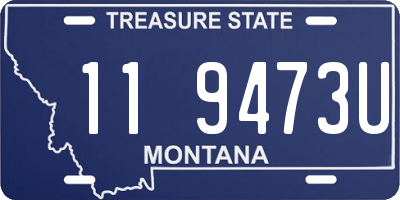 MT license plate 119473U