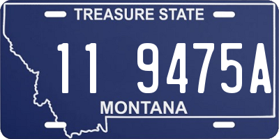 MT license plate 119475A