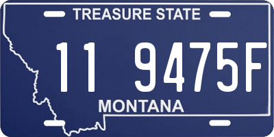 MT license plate 119475F