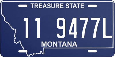 MT license plate 119477L