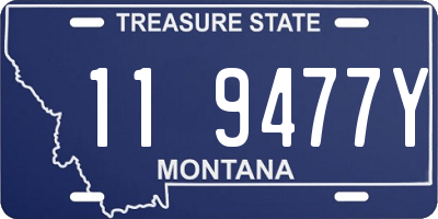MT license plate 119477Y