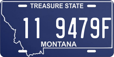 MT license plate 119479F
