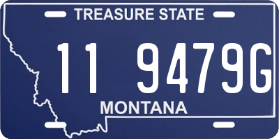 MT license plate 119479G