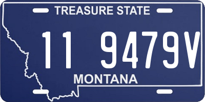 MT license plate 119479V