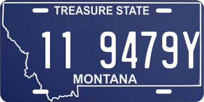 MT license plate 119479Y