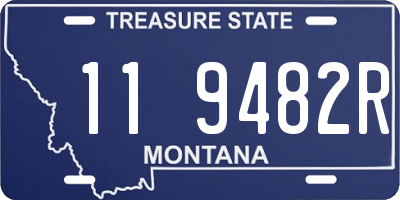 MT license plate 119482R