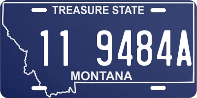 MT license plate 119484A