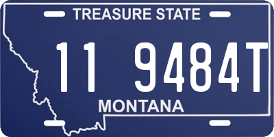 MT license plate 119484T