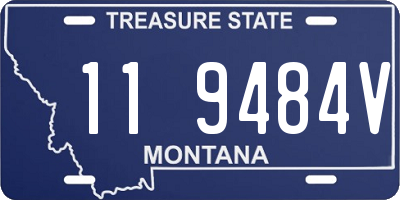 MT license plate 119484V