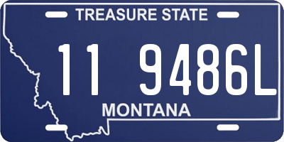 MT license plate 119486L