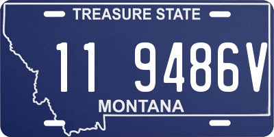MT license plate 119486V