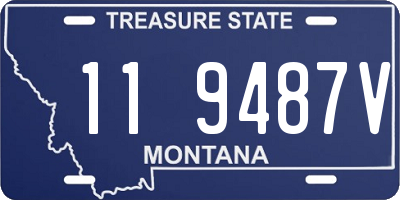 MT license plate 119487V