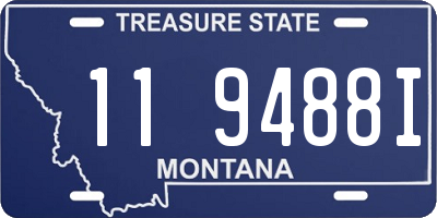 MT license plate 119488I
