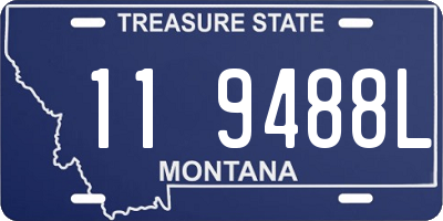 MT license plate 119488L