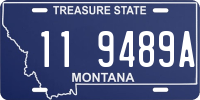 MT license plate 119489A