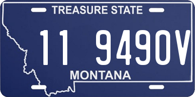 MT license plate 119490V