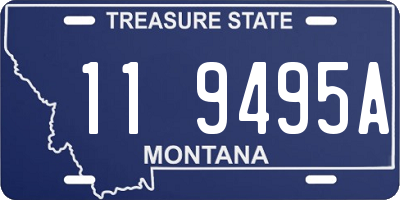 MT license plate 119495A