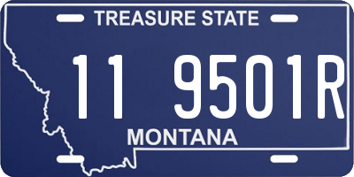 MT license plate 119501R