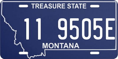 MT license plate 119505E