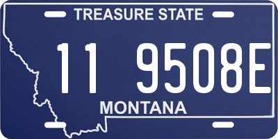 MT license plate 119508E