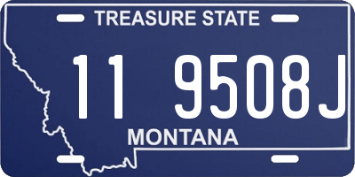 MT license plate 119508J