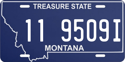 MT license plate 119509I