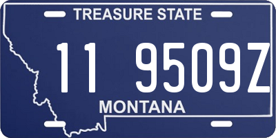 MT license plate 119509Z