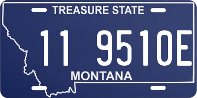 MT license plate 119510E