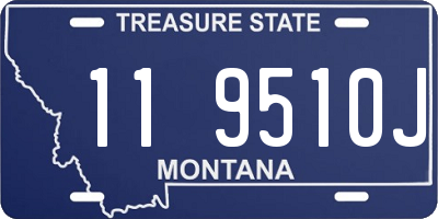 MT license plate 119510J