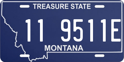 MT license plate 119511E