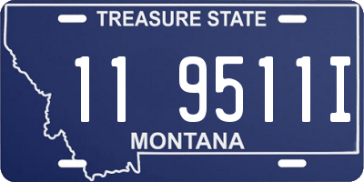 MT license plate 119511I