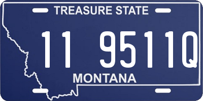 MT license plate 119511Q