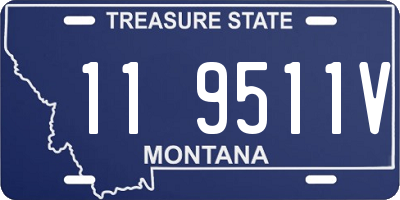 MT license plate 119511V