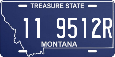 MT license plate 119512R