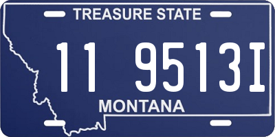 MT license plate 119513I