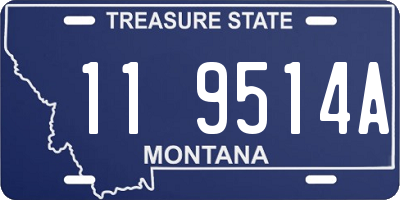 MT license plate 119514A