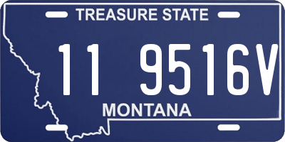 MT license plate 119516V