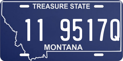 MT license plate 119517Q