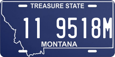 MT license plate 119518M