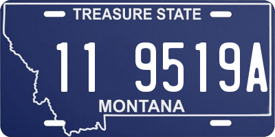 MT license plate 119519A