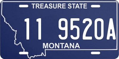 MT license plate 119520A
